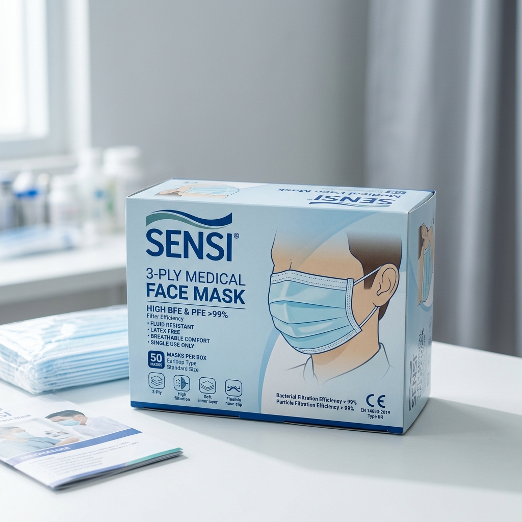 Masker Medis Sensi 3-Ply Box